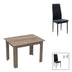 Set de Masa de 5 piese Manka-Parker facut, negru-sonoma, 110x80x77 cm