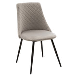 Set de sufragerie Gustas-Giselle, 5 piese, marmura Alba pietruita-negru metalic, 120x80x75 cm