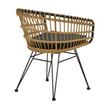 Set de sufragerie Kliton-Naoki 3 piese din aluminiu si metal Antracit la nuante de negru, 80x80x74 cm