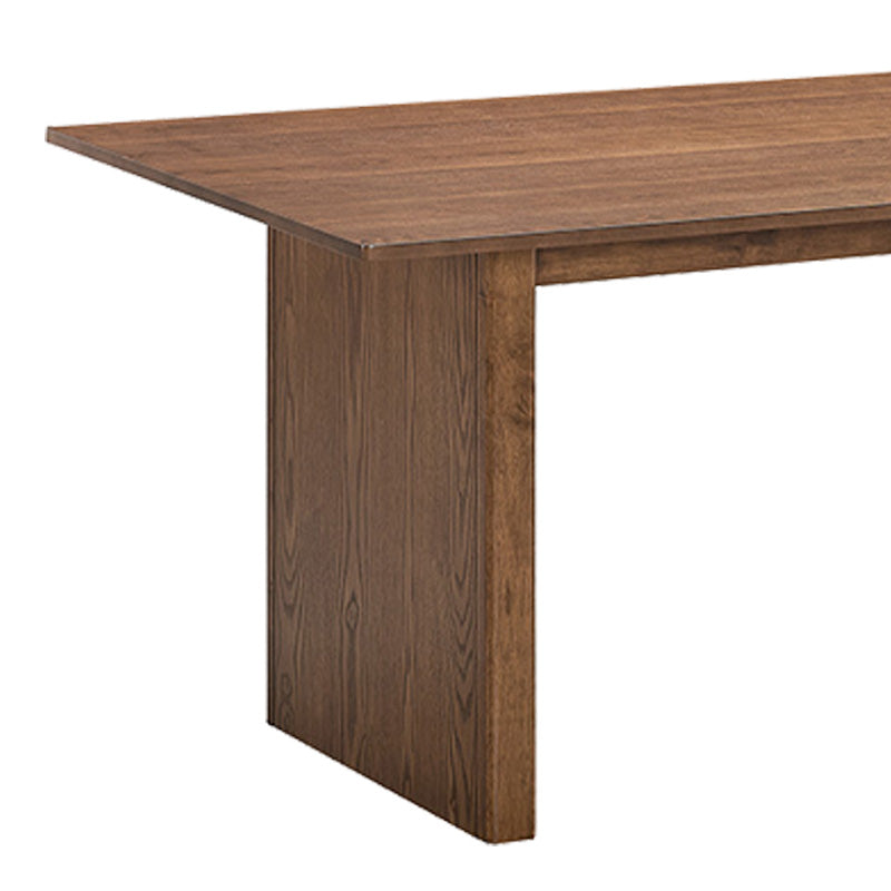 Set de masa din lemn masiv Eleganza-Siena piese, nuc, 180x99x76 cm