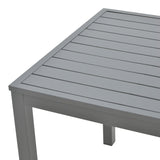 Set de sufragerie cu 3 piese Kliton-Naoki, aluminiu & metal, antracit & negru, 80x80x74 cm