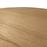 Set de Masa Elaiza-Kenda 3 piese, Natural, D80x75 cm
