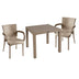 Set de Masa Explore-Festive 3 piese, Crem, 90x90x74 cm