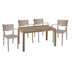 Set de Masa Explore-Forntline 5 piese, Crem, 150x90x74 cm