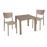 Set de masa Explore-Ignite 3 piese, Crem, 90x90x74 cm