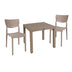 Set de masa Explore-Ignite 3 piese, Crem, 90x90x74 cm
