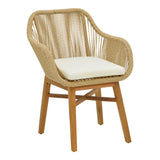 Set de Masa Kalie-Kenda 7 bucati, Natural, D80x75 cm