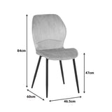 Set de Mobilă pentru sufragerie, cu Scaune Brand Rotten Apple și Masă din Sticlă Antoro, Sticlă și Lemn, Masă, Set 5 piese, 100x75 cm