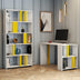 Set De Mobilier De Birou Elegant Sevda, Alb - Galben, 2 piese
