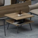 Set De Mobilier De Birou Irony Maxi Set 2 piese, Bej - Maro, 140x74x60 cm - Maro
