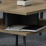 Set De Mobilier De Birou Irony Maxi Set 2 piese, Bej - Maro, 140x74x60 cm - Maro