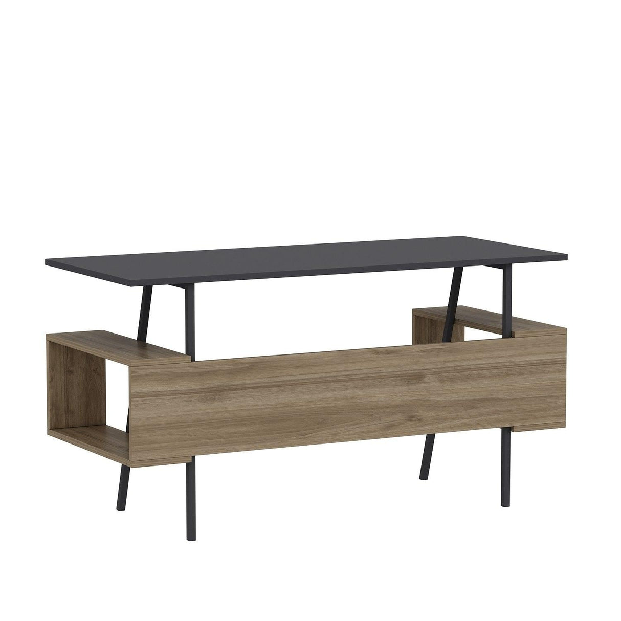 Set De Mobilier De Birou Irony Maxi Set 2 piese, Bej - Maro, 140x74x60 cm - Maro