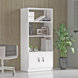 Set mobilier de birou Linta, 5 piese, 140x74x60 cm - Alb