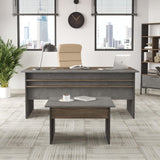 Set de mobilier de birou Sartoria Mini, Maro, 2 piese, Birou - Masa, 180x90x75 cm