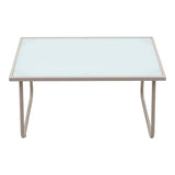 Set de mobilier de exterior cu funcție relaxare Veranda, textilene-metal, cappuccino, 110x74x75 cm