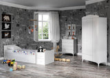 Set de mobilier pentru camera bebelusului Sansa, Alb, 95x67x175 cm
