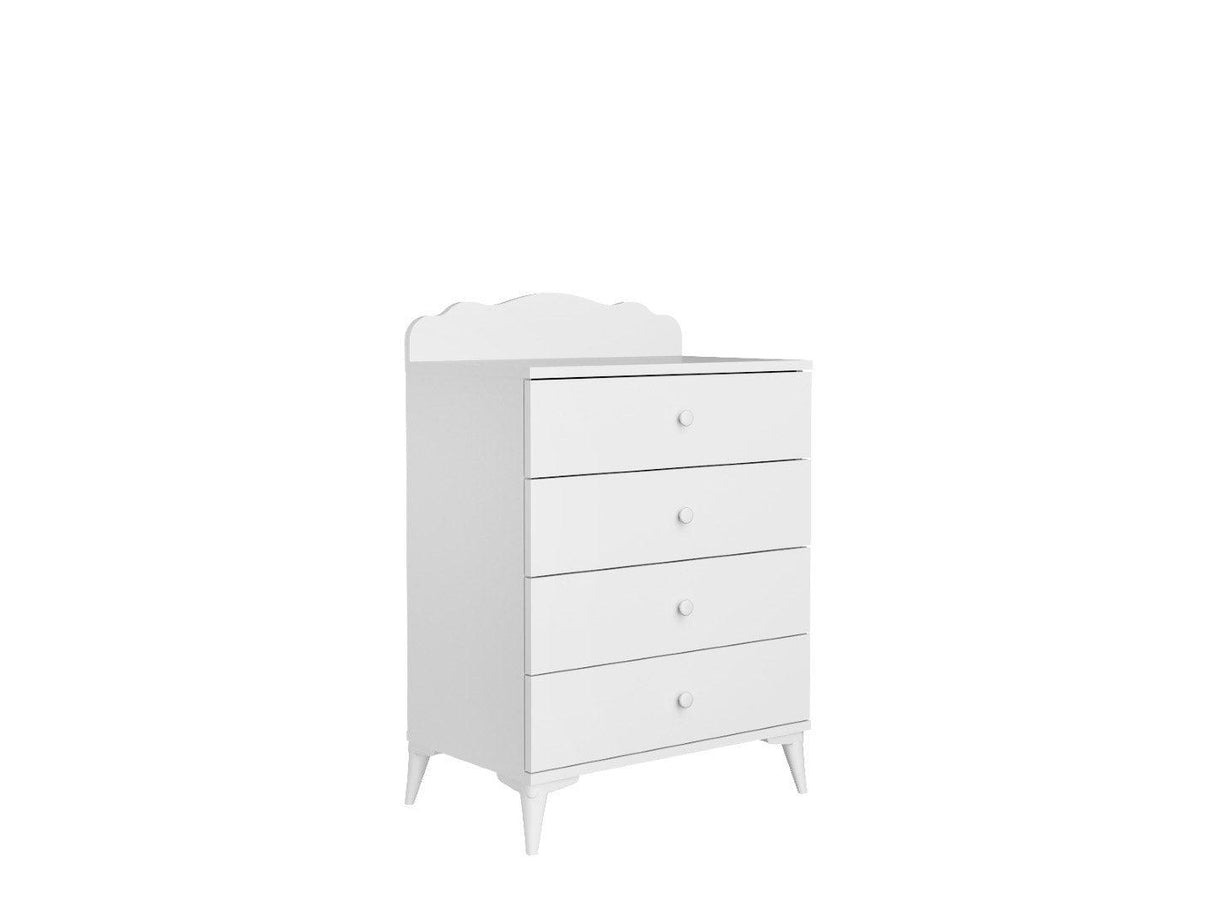 Set de mobilier pentru camera bebelusului Sansa, Alb, 95x67x175 cm