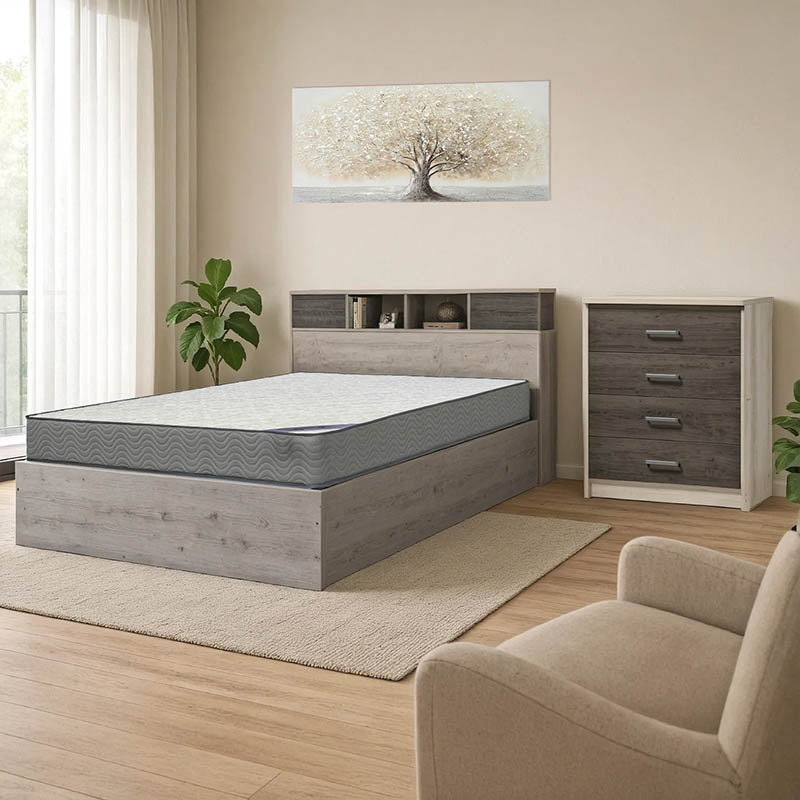 Set de mobilier pentru dormitor de student Dwell, pachet format 3 piese, 168x203x102 cm