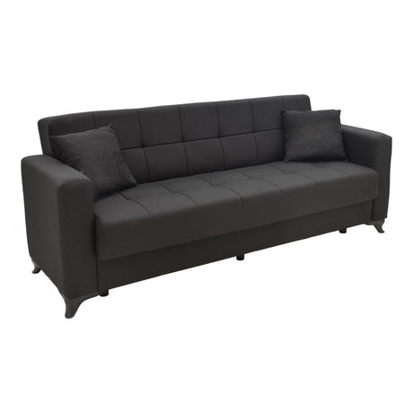 Set de sufragerie 2 piese Modesto, neagra, 85x215 cm