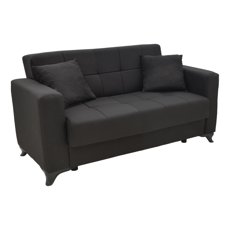 Set de sufragerie 2 piese Modesto, neagra, 85x215 cm