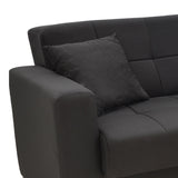 Set de sufragerie 2 piese Modesto, neagra, 85x215 cm
