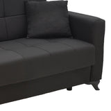 Set de sufragerie 2 piese Modesto, neagra, 85x215 cm