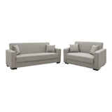Set de sufragerie 2 piese Vox, Gri deschisa, 83x214 cm