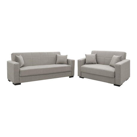Set de sufragerie 2 piese Vox, Gri deschisa, 83x214 cm