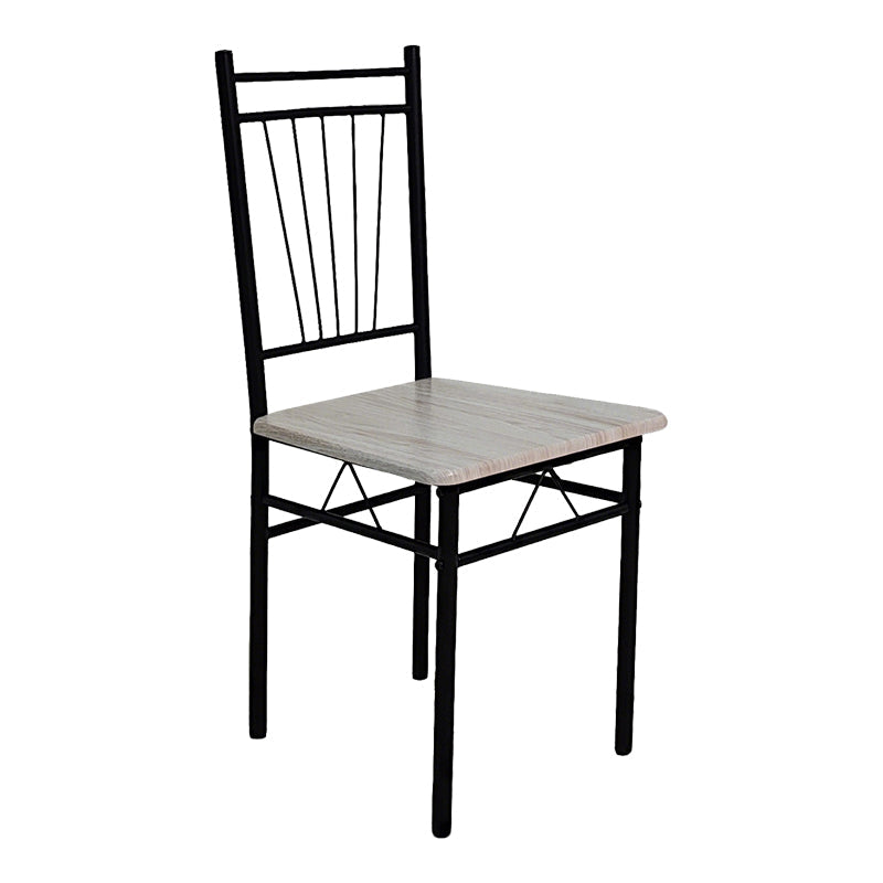 Set de sufragerie cu masă și 4 scaune Roza, și metal, Stejar, 120x65x75 cm