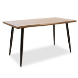 Set de sufragerie cu Murde Chairs negru and Neve masă, negru, 140x80x75 cm