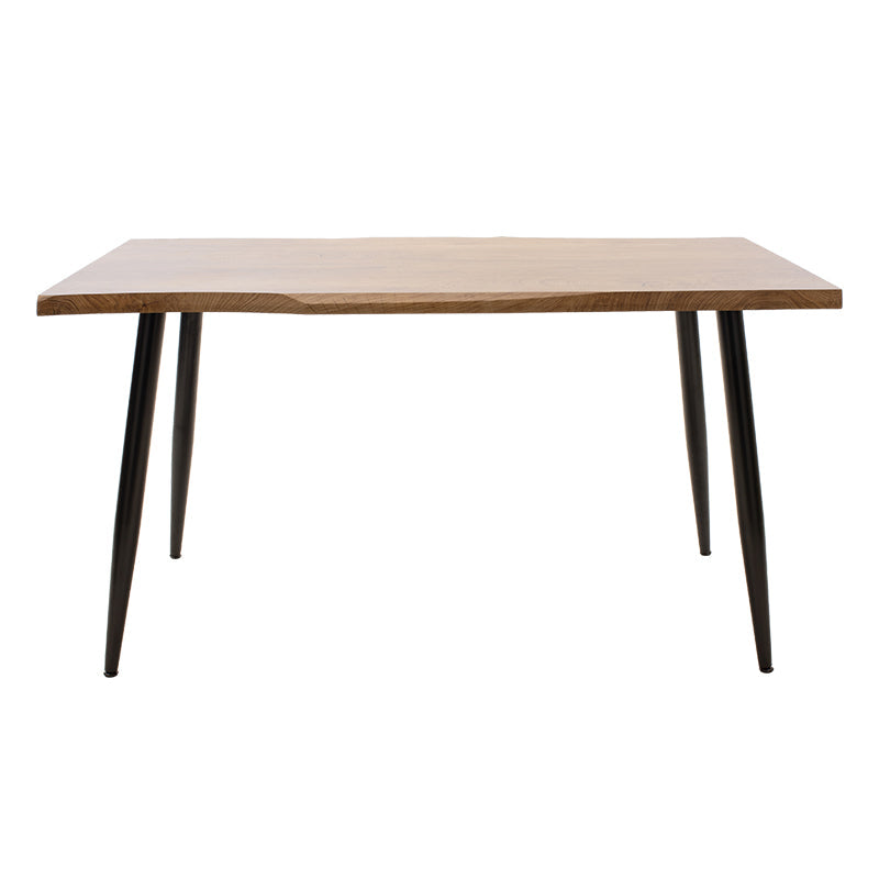 Set de sufragerie cu Murde Chairs negru and Neve masă, negru, 140x80x75 cm