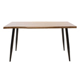 Set de sufragerie cu Murde Chairs negru and Neve masă, negru, 140x80x75 cm