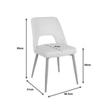 Set de sufragerie cu Murde Chairs negru and Neve masă, negru, 140x80x75 cm