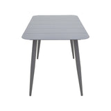 Set de sufragerie exterior Heven Vista, 7 piese, 120x70x72 cm - Antracit