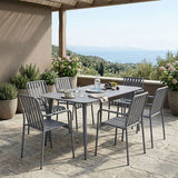 Set de sufragerie exterior Heven Vista, 7 piese, 150x80x72 cm - Set dining exterior Heven Vista, 7 piese, 150x80x72 cm - 200-001618