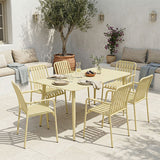 Set de sufragerie exterior Heven Vista, 7 piese, 120x70x72 cm - Set dining exterior Heven Vista, 7 piese, 120x70x72 cm - 200-001610