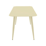 Set de sufragerie exterior Heven Vista, 7 piese, 120x70x72 cm - Champagne