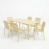Set de sufragerie exterior Heven Vista, 7 piese, 150x80x72 cm - Set dining exterior Heven Vista, 7 piese, 150x80x72 cm - 200-001612