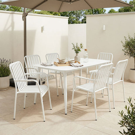 Set de sufragerie exterior Heven Vista, 7 piese, 150x80x72 cm