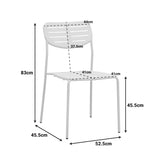 Set de sufragerie exterior Moraja Deraby I, 5 piese, Crem, 140x80x72 cm