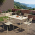 Set de sufragerie exterior Moraja Federal, 5 piese, Crem, 140x80x72 cm