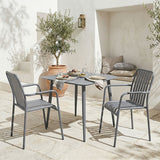 Set de sufragerie exterior Heven Vista, 3 piese, 80x80x72 cm - Set dining exterior Heven Vista, 3 piese, 80x80x72 cm - 200-001613