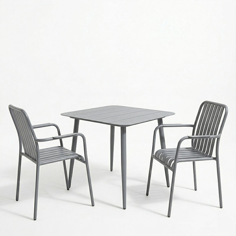 Set de sufragerie exterior Heven Vista, 3 piese, 80x80x72 cm - Antracit