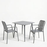 Set de sufragerie exterior Heven Vista, 3 piese, 80x80x72 cm - Antracit