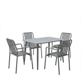 Set de sufragerie exterior Heven Vista, 5 piese, 120x70x72 cm - Antracit