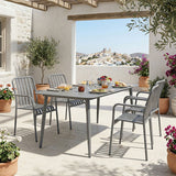 Set de sufragerie exterior Heven Vista, 5 piese, 150x80x72 cm - Set dining exterior Heven Vista, 5 piese, 150x80x72 cm - 200-001617