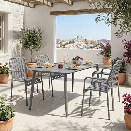Set de sufragerie exterior Heven Vista, 5 piese, 150x80x72 cm
