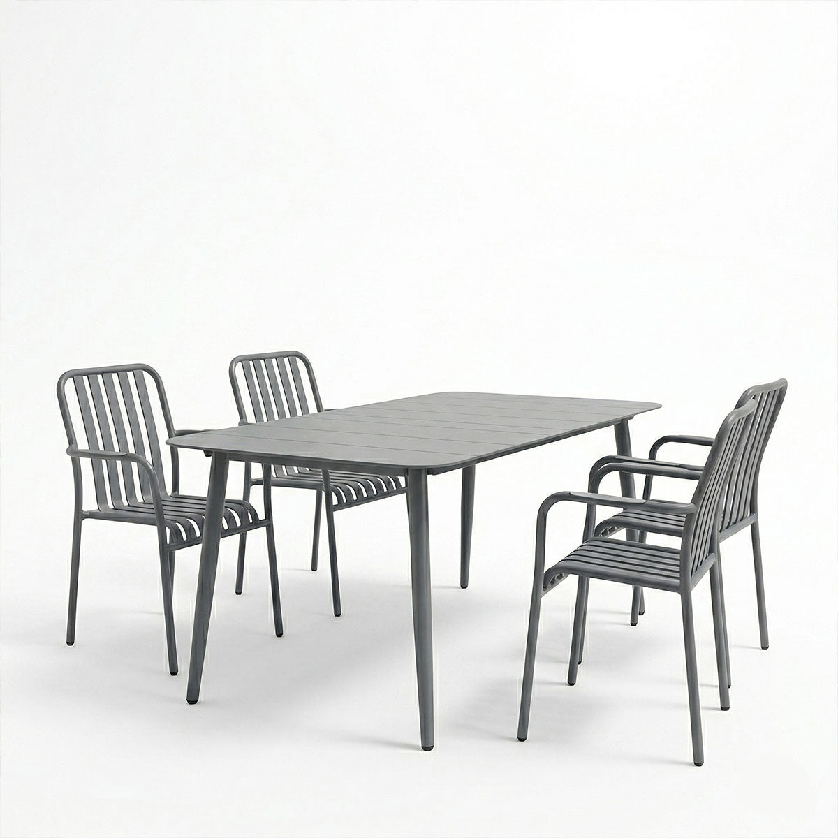 Set de sufragerie exterior Heven Vista, 5 piese, 150x80x72 cm - Antracit