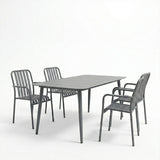 Set de sufragerie exterior Heven Vista, 5 piese, 150x80x72 cm - Antracit