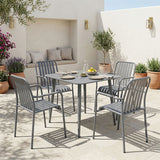 Set de sufragerie exterior Heven Vista, 5 piese, 80x80x72 cm - Set dining exterior Heven Vista, 5 piese, 80x80x72 cm - 200-001614